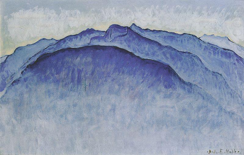 Berggipfel am Morgen, Ferdinand Hodler